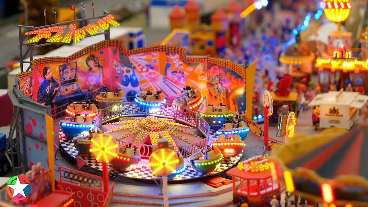 Karussell - Achterbahn - Schausteller - Send - Kirmes 1/87  🎢 Jahrmarkt