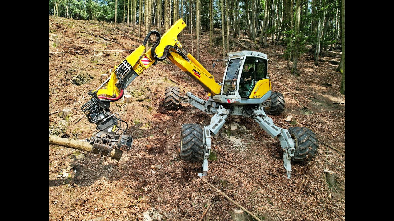 🌲4K| Menzi Muck M545 & Ponsse Scorpion King • Big Slope • Steilhang • Schreitbagger in Action 🌲