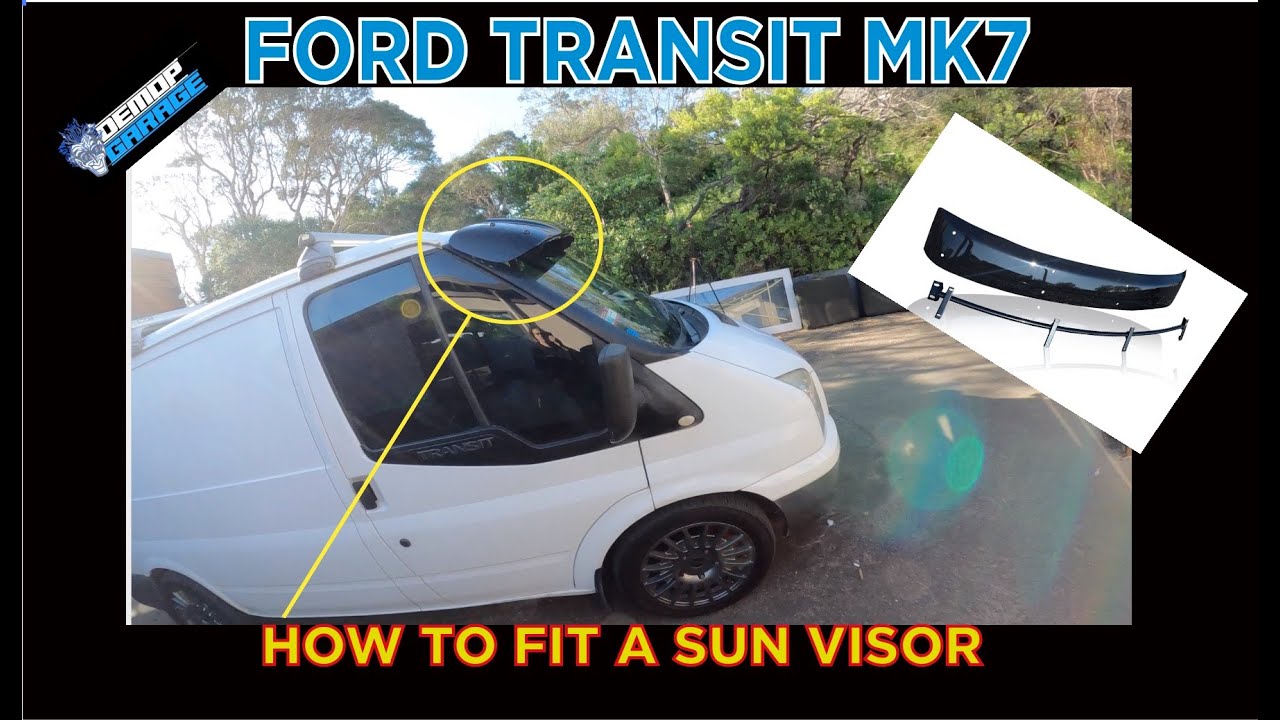 Как установить солнцезащитный козырек на Ford Transit Mk7 #fordtransit