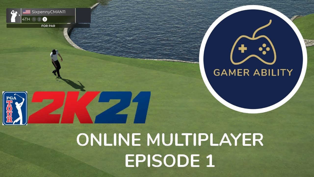 PGA TOUR 2k21 Gameplay Online Multiplayer - Episode 1 - Full Match Play Round - Xbox One X.