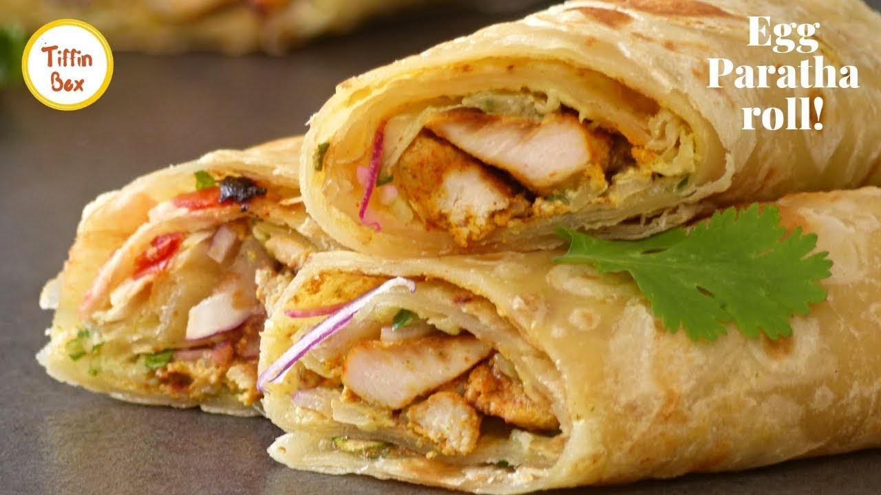 Egg Paratha Roll / Chicken Kathi Roll | Breakfast /Lunch Box Ideas For Kids Tiffin, এগ রোল রেসিপি