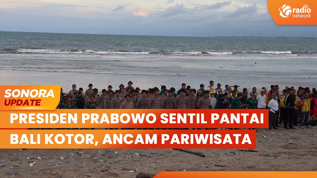 TNI-POLRI, Pemda & Relawan Bersih-Bersih Pantai di Bali Usai Disentil Prabowo | SONORA UPDATE