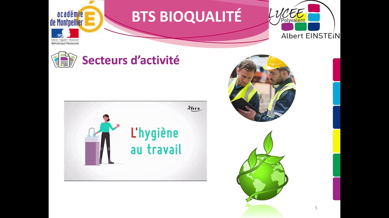 Présentation du BTS Bioqualité - Lycée Albert Einstein