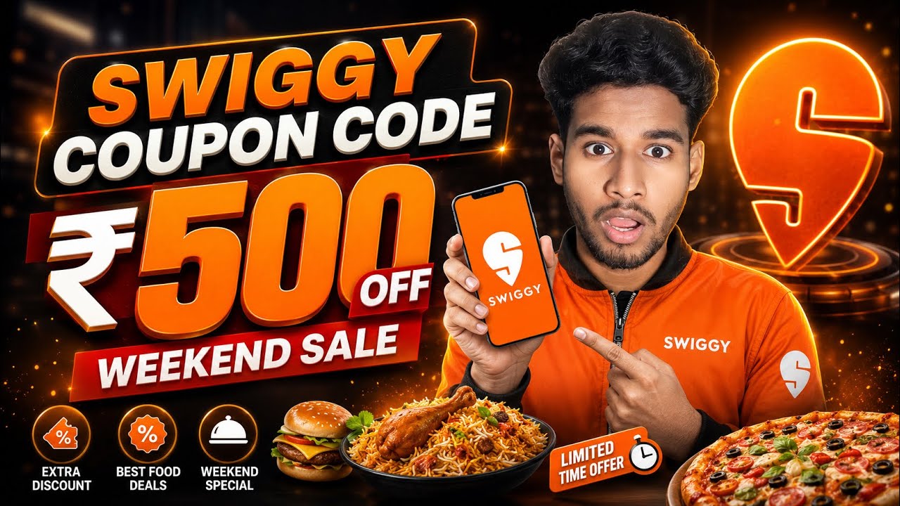 🚀 Swiggy Coupon Code Today 2026 🍔🔥 | Latest Swiggy Promo Codes, Food Delivery Offers