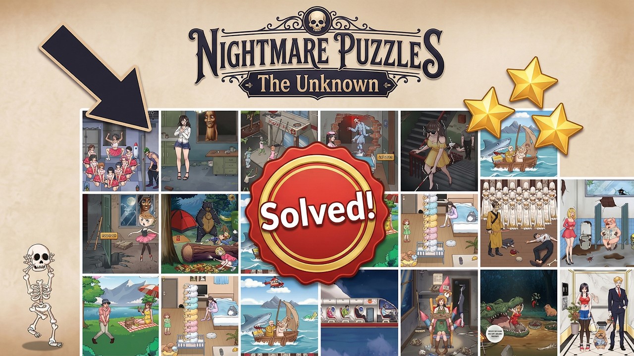 Nightmare Puzzles: The Unknown All Levels 1-100 | Every Puzzle Solved! 🎯
