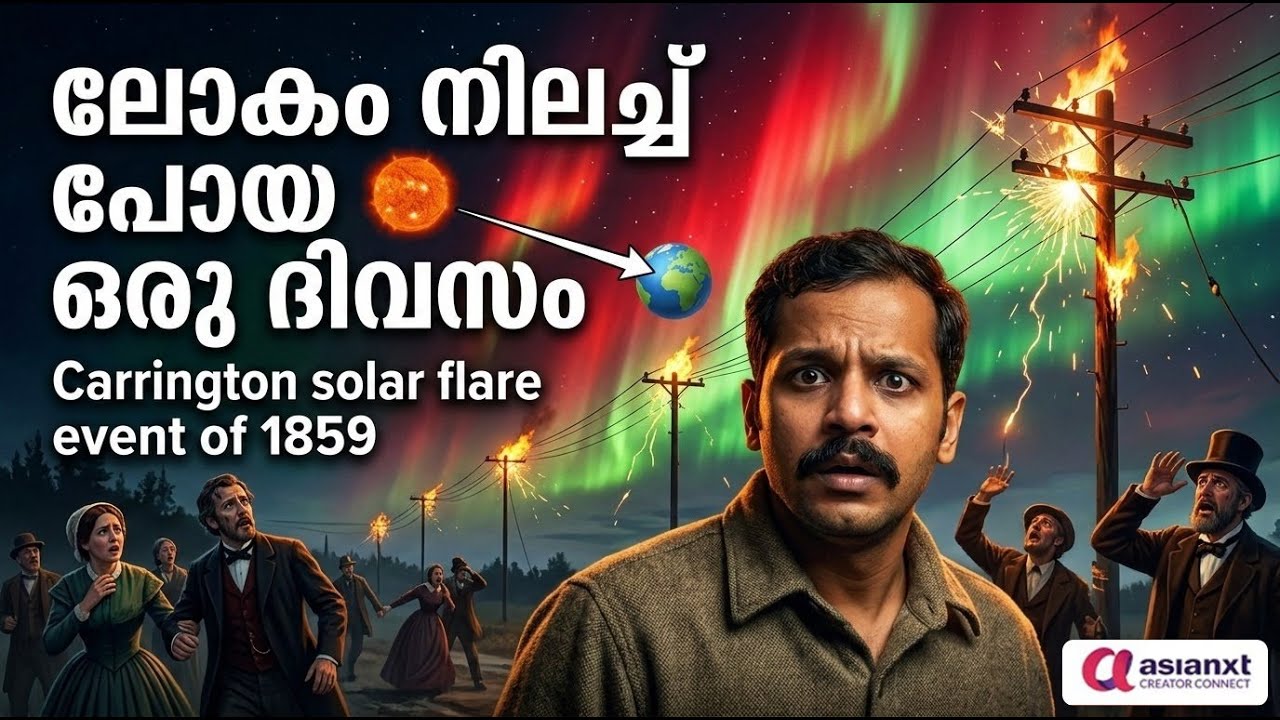 സൂര്യൻ ഭൂമിയെ കൊല്ലാൻ നോക്കിയ ദിവസം | Carrington Solar flare event of 1859 explained in Malayalam