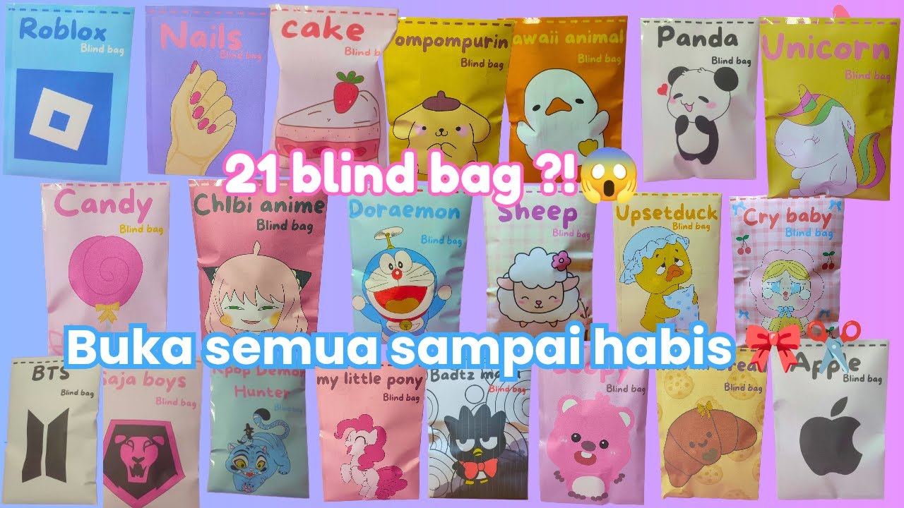 21 Blind Bag Dibuka Nonstop 😳✨ | Kompilasi Unboxing ASMR Tanpa Suara