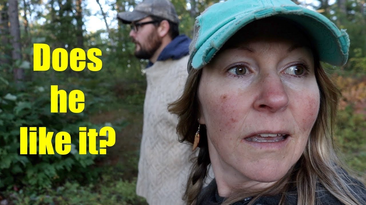 The Big Reveal- Hubby Sees Property for FIRST TIME, Episode 5- CABIN BUILD