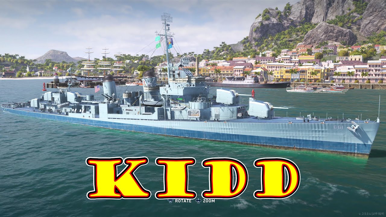 Meet The Kidd! Tier 6 American Destroyer (World of Warships Legends Xbox One X) 4k