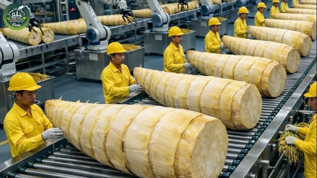 Inside High-Tech Bamboo Processing: Millions of Shoots Turned Sour Daily