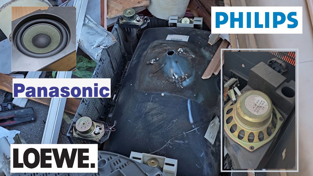 Находка №43: 36-дюймовый телевизор Panasonic с зеленым сабвуфером, телевизионный сабвуфер Metz и ...