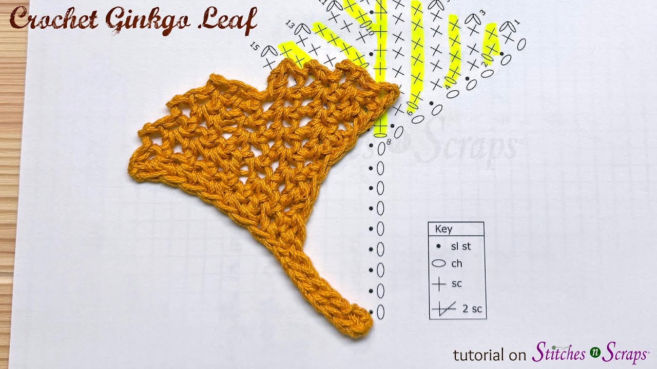 Crochet Ginkgo Leaf Tutorial