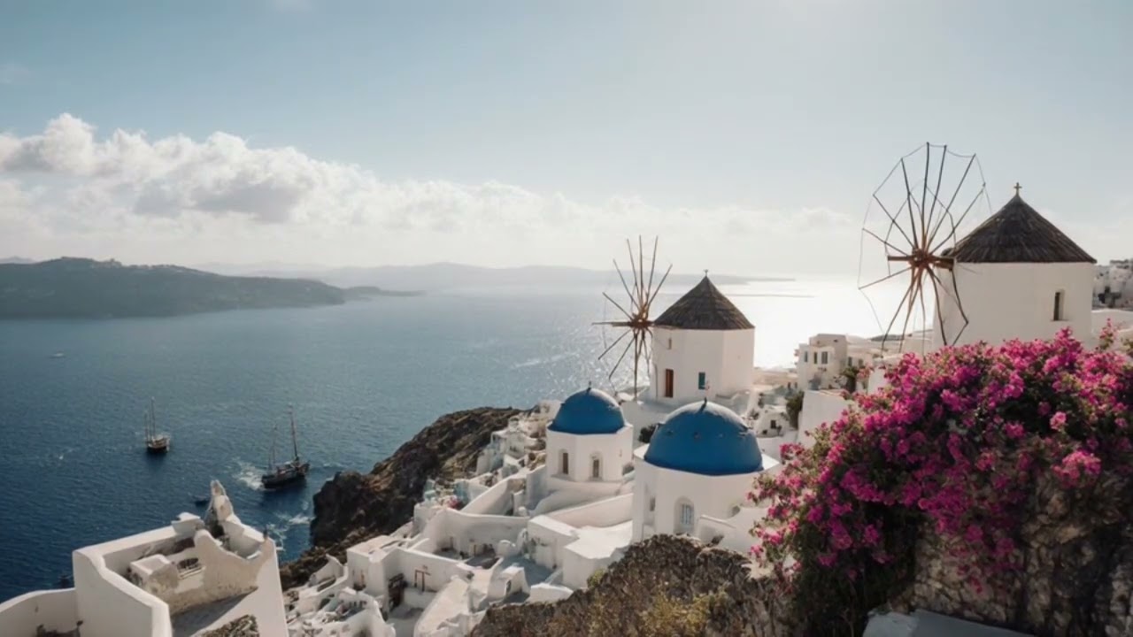 Mykonos Greece relaxing, ambience, calming ocean views, and peaceful island vibes