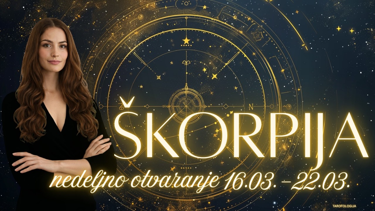 ŠKORPIJA Ove nedelje  SUBOTA DONOSI VELIKI SREĆU ŠKORPIJAMA ✨Nedeljno tarot čitanje 16.03 - 22.03.