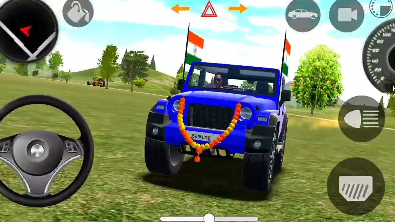 HDollar (Song) Modified 💥 😂| Mahindra Red Thar || 🔥Indian Car Simulator 3D ||💀 Car Game 3D