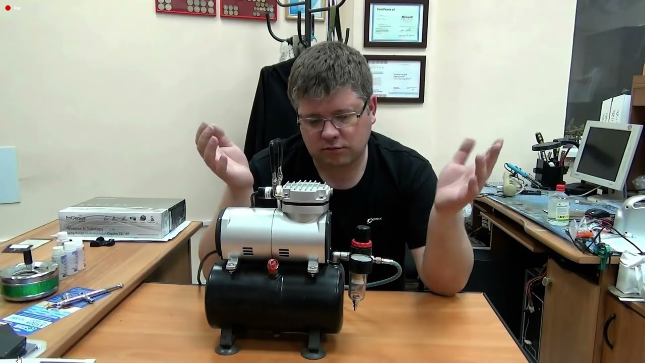 Компрессор и аэрограф -  про компрессоры Jas 1208, компрессор слоник и аэр Tamiya