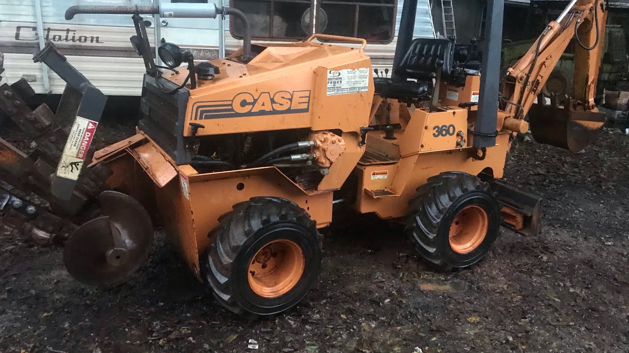 Case 360 trencher backhoe