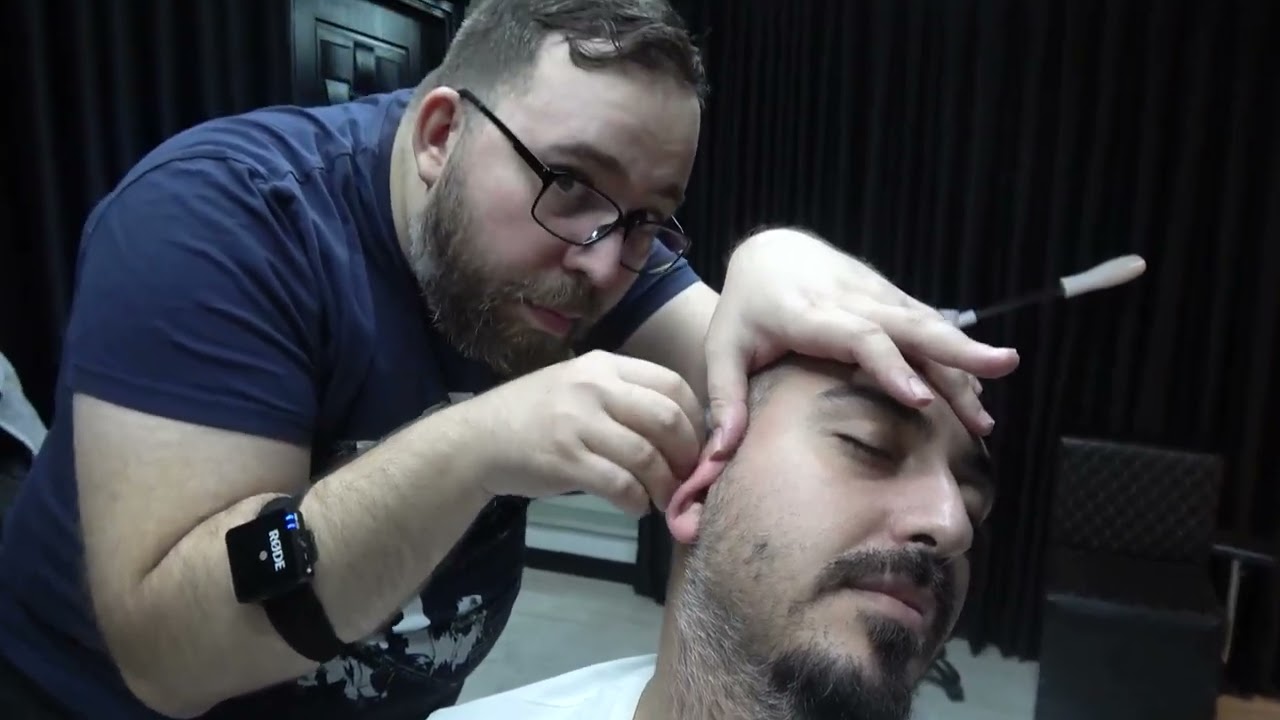 ARE YOU READY TO BE WITH LUNATIC BARBER??? ASMR Head Massage Face Massage Body Massage
