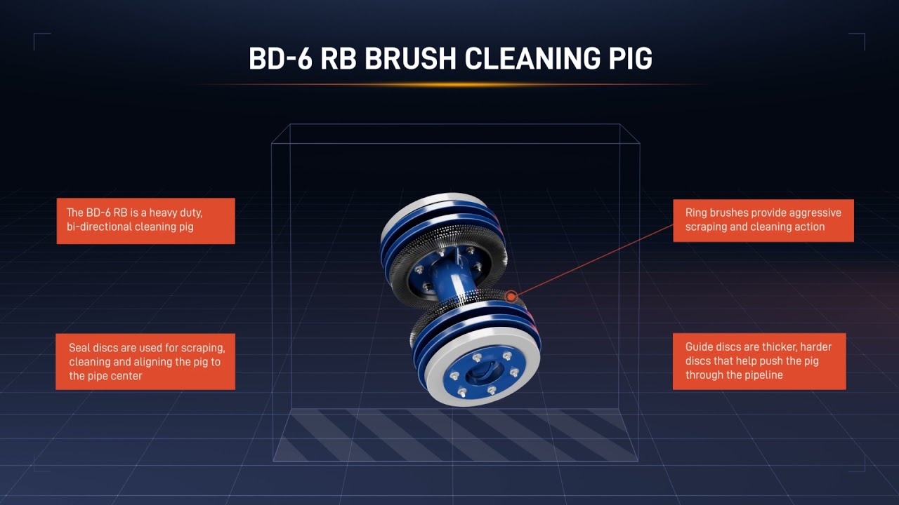 BD- 6 RB Brush Cleaning Pig