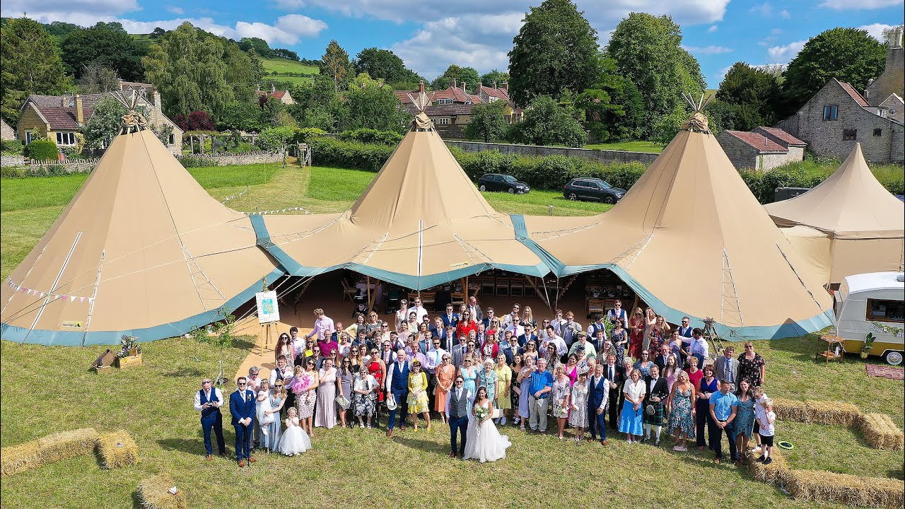 Phill and Becky's Tipi Wedding | Bath, Somerset