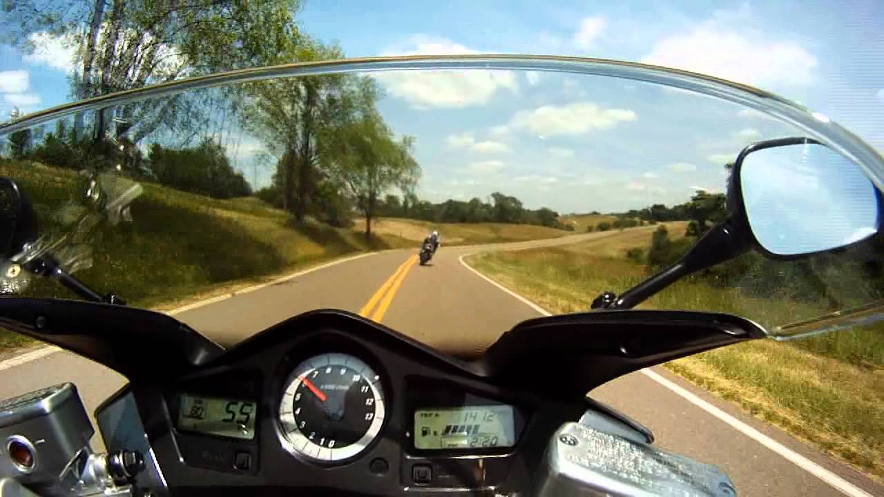 Honda VFR 800 following  GSXR