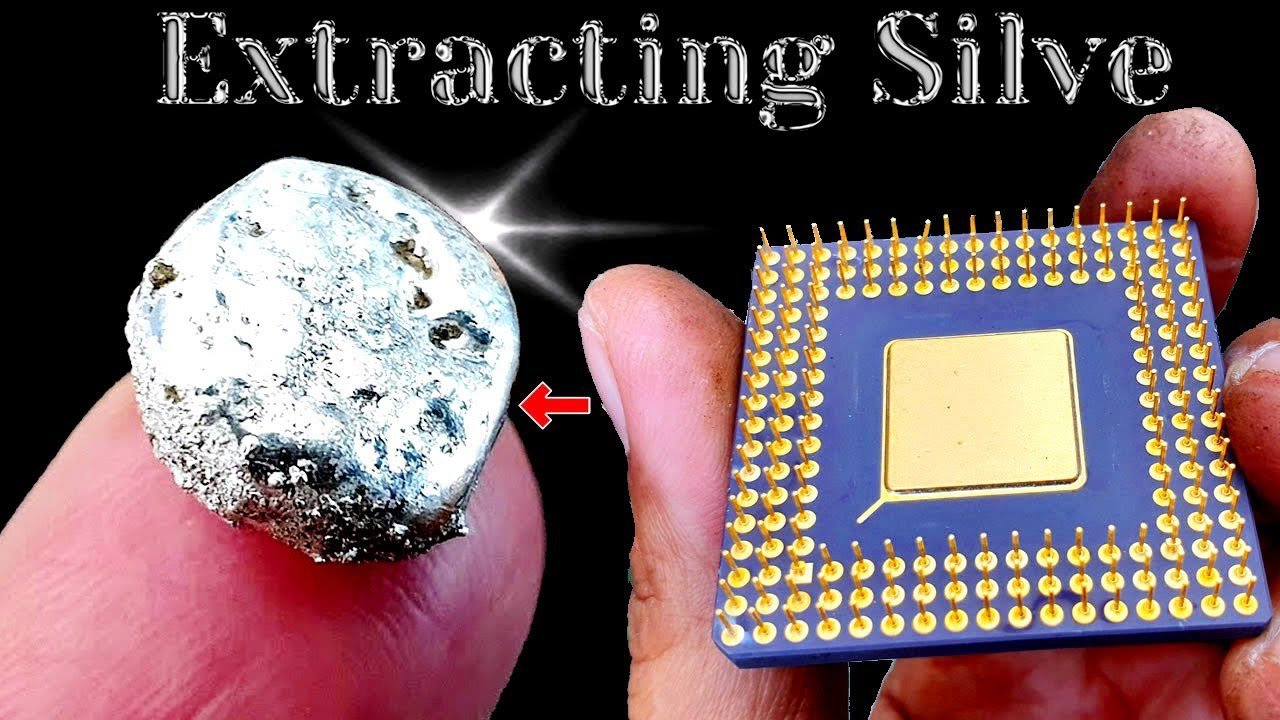 Extracting Silver from computer parts CPU