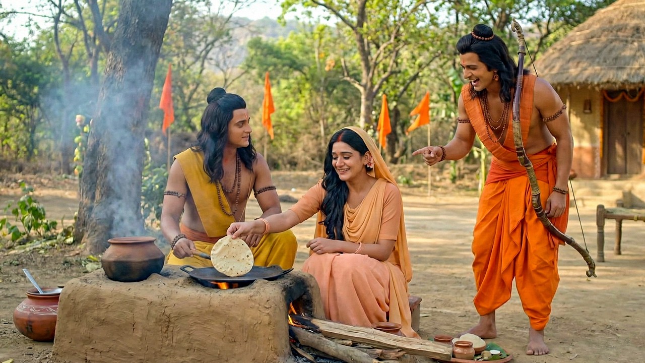 राम-सीता को चूल्हे पर भोजन बनाते देख लक्ष्मण जी हँस पड़े | श्रीमद् रामायण | New Episode 2026