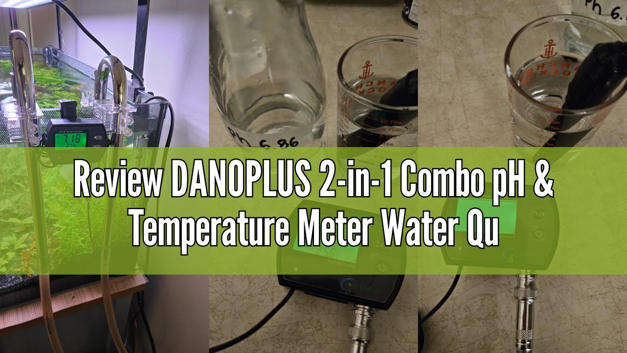 Review DANOPLUS 2-in-1 Combo pH & Temperature Meter Water Quality Tester Replaceable BNC pH Electrod