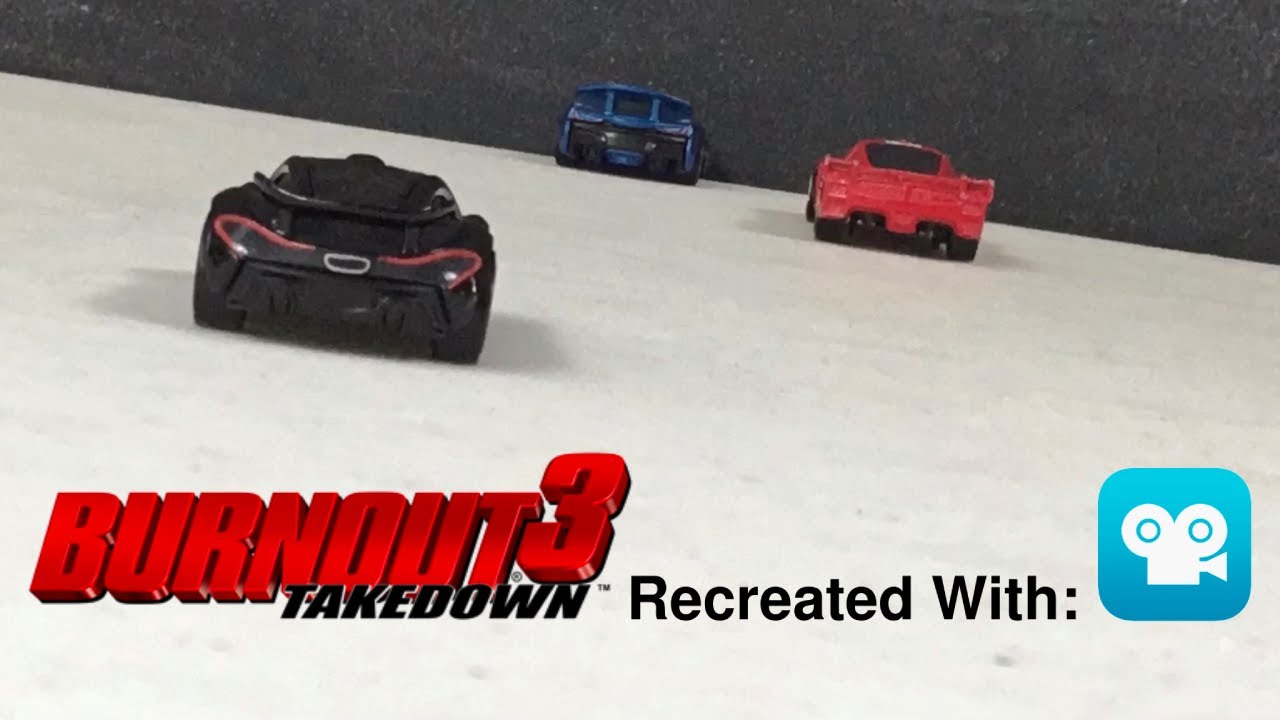 Burnout 3 Takedown Intro recreated in Stop Motion Studio