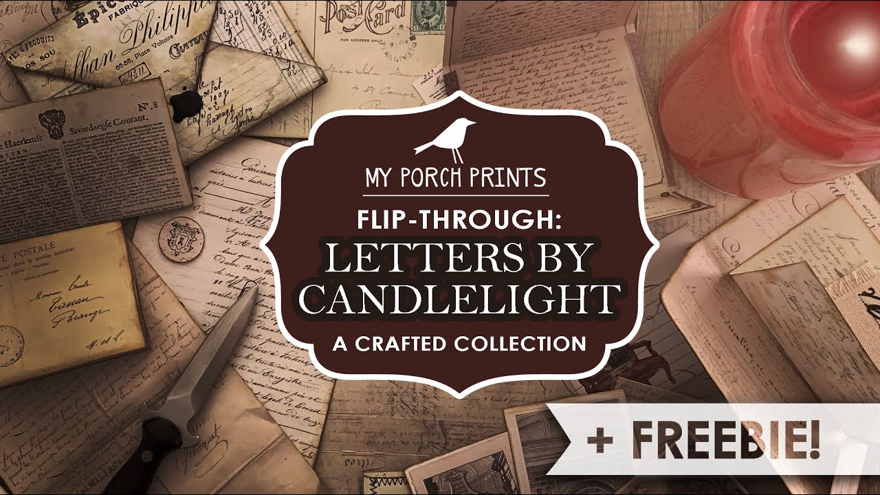 Flip-Through | Junk Journal Crafting | Letters By Candlelight | +FREEBIE! | My Porch Prints