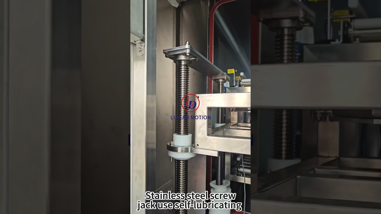 Stainless steel screw jack use self-lubricating nuts.#screw #screwjack#stainlesssteel #lifting