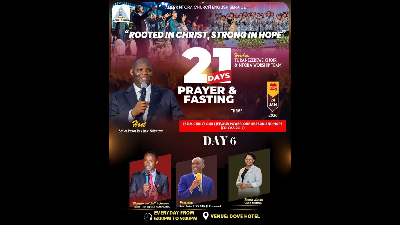 Amahame agenga Ubwami bw'Imana mubyo Gusenga | Rev. Emanuel UWAMBAJE | Day 6/21 Days of Prayer.
