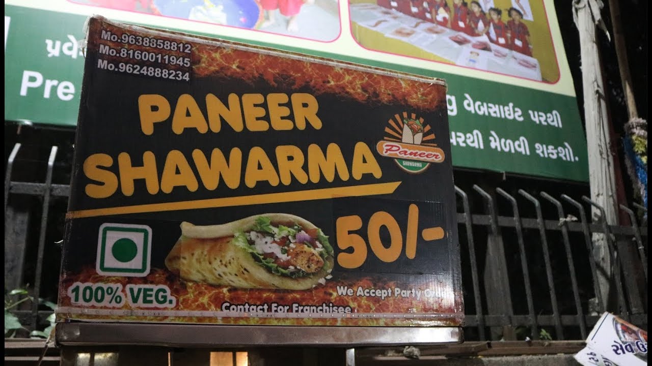 Paneer Shawarma - Street food - surat