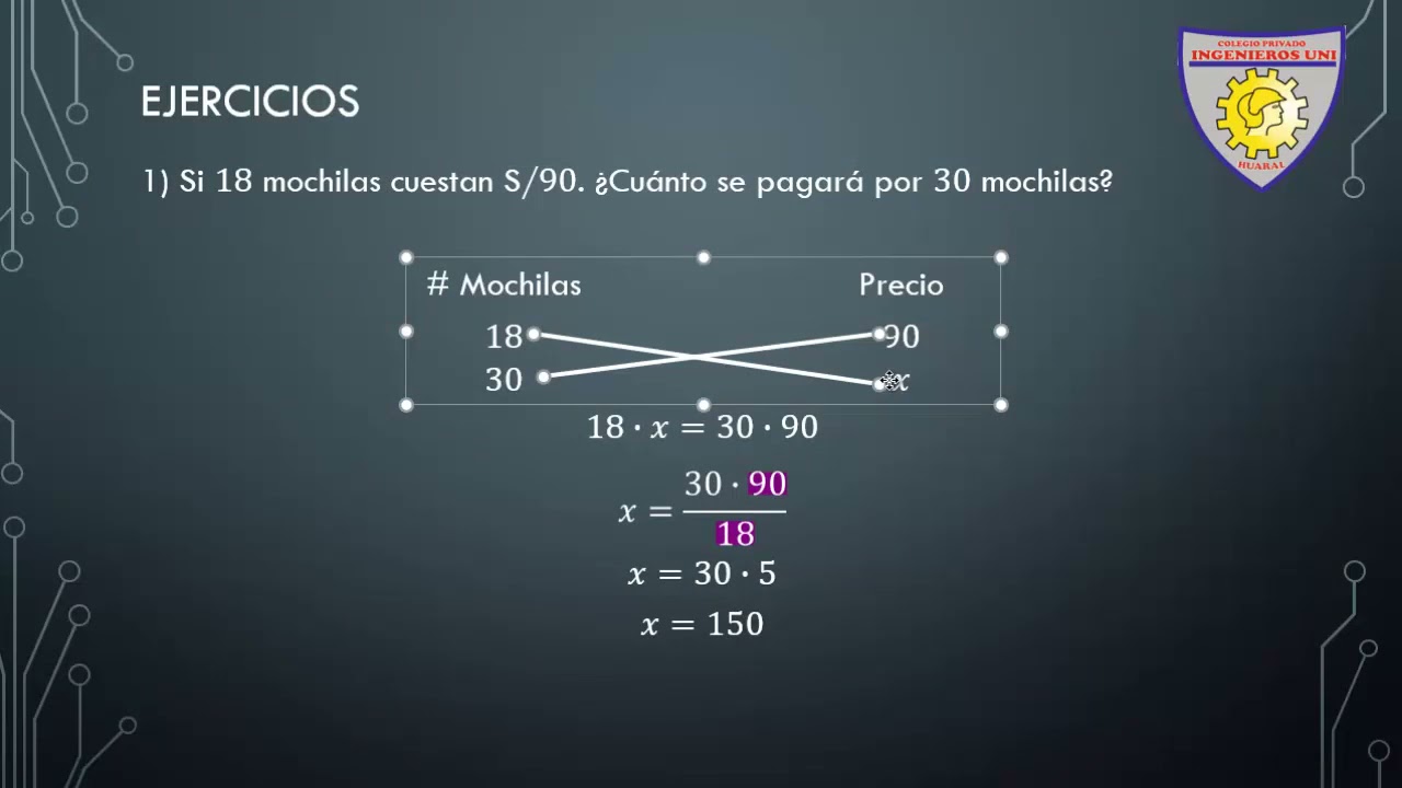 06 Clase Aritmética Regla de Tres Simple - Sexto Grado de Primaria