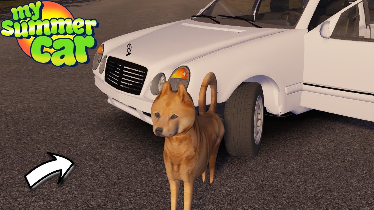 DOG + HIGHWAY MERCEDES BROKEN DOWN | My Summer Car #mysummercar #viral #trending 😎🚗