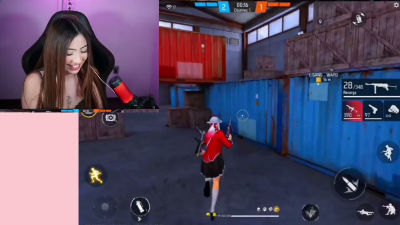 Mara se sorprende ver a LGan jugando a un tiro con la Desert 😱 LGan modo serio 