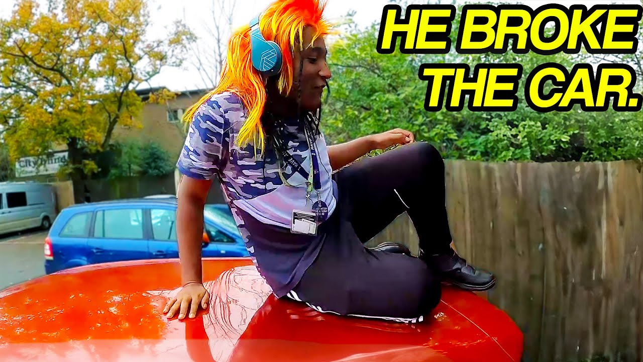 Crazy Man Jumps On My Car