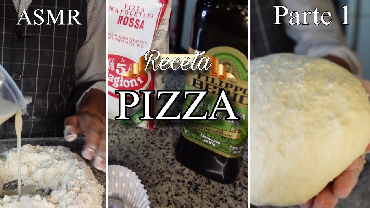 ASMR: Haciendo PIZZA 🍕 parte 1 (la masa). 