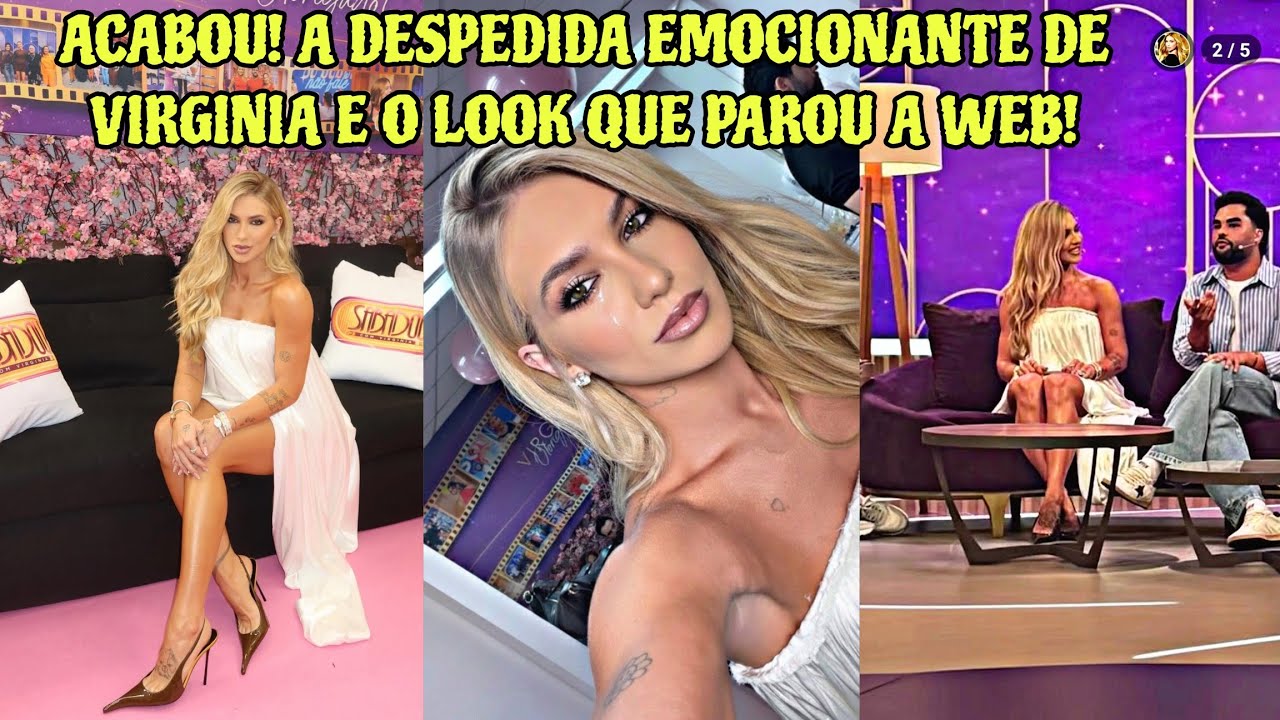 VIRGINIA FONSECA SE DESPEDE DO SBT! Choro no camarim, visita surpresa de Raul Gil e LOOK POLÊMICO! 😱