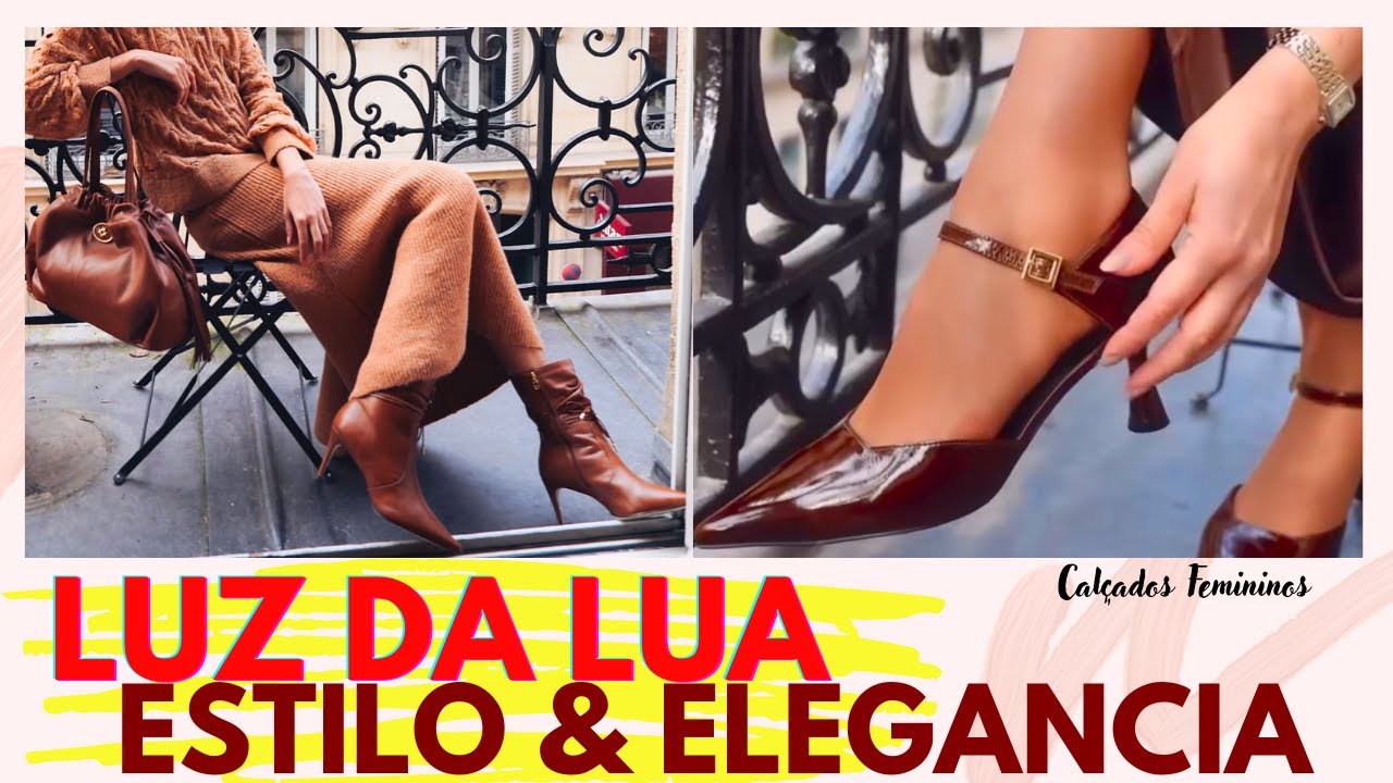 COLEÇÃO ESTILOSA DE INVERNO LUZ DA LUA SAPATOS SLINGBACK BOTAS SANDÁLIAS SAPATILHAS BOLSAS TENDÊNCIA