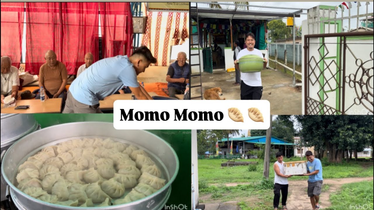 ||Momo treat to old age people Home Mundgod|| #tibetanvlogger #mundgod #oldagehomevlogs 