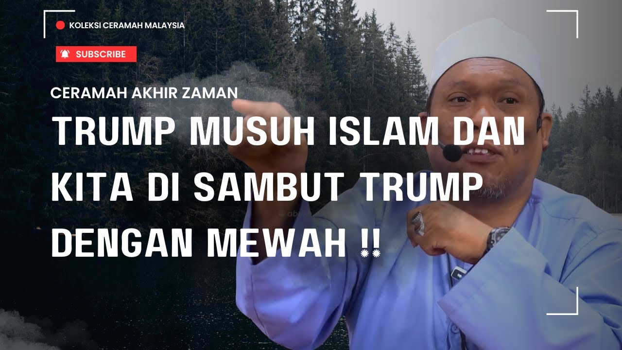 TRUMP MUSUH ISLAM DAN KITA SAMBUT TRUMP DENGAN MEWAH‼️ USTAZ AUNI