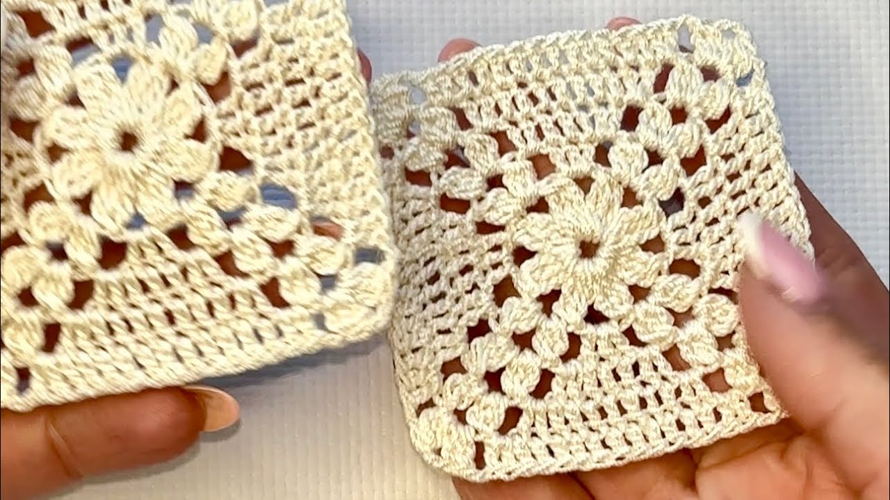 1. Бабушкин квадрат гачком/ Granny Sguare Crochet #бабушкинквадрат