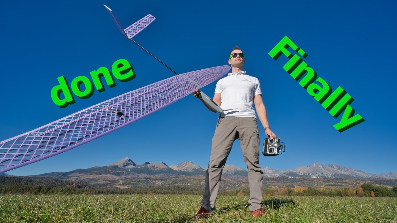 KRAGA Roa II - 3D printed 3.4 m RC glider