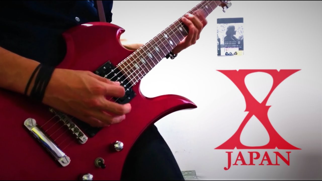 【再UP】Rusty Nail / XJAPAN ギター弾いてみた。HIDEパート