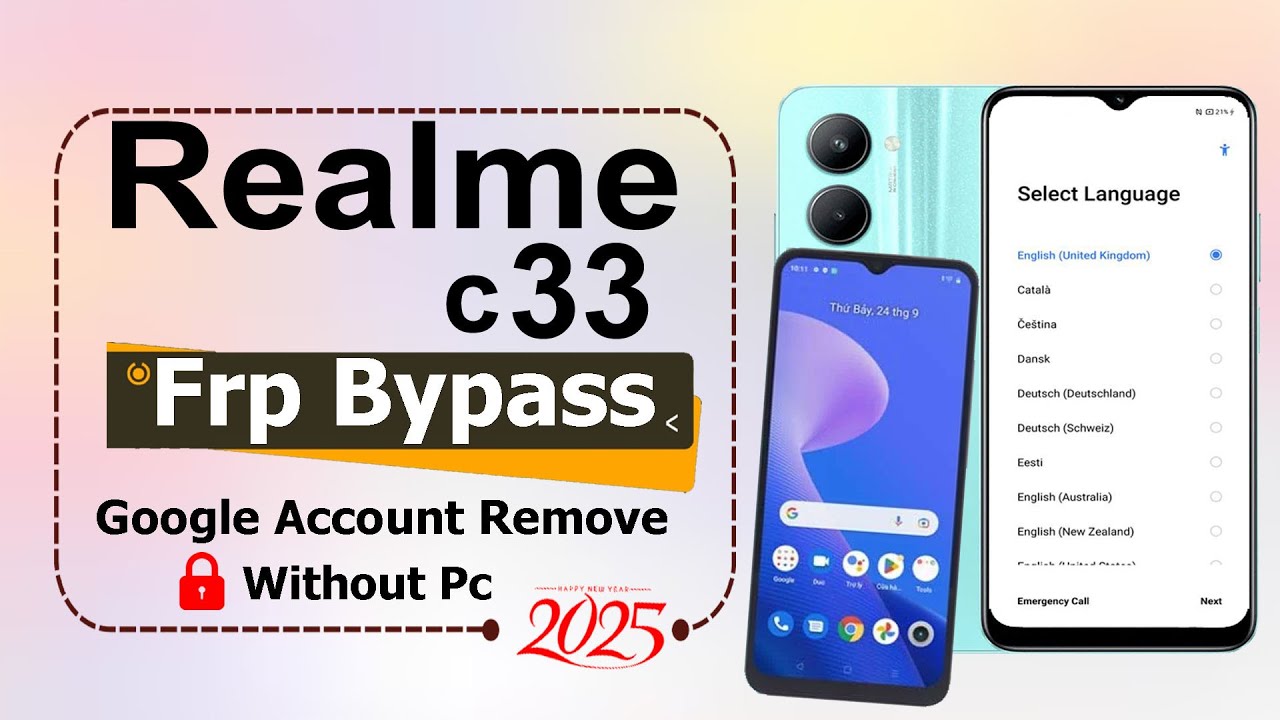 Realme C33 FRP Bypass 2025✅Latest Method (No PC)Realme C33 Google Account Bypass - 100% Working 2025