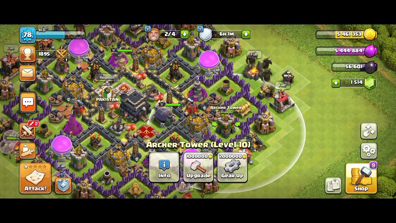 how to gear up archer tower