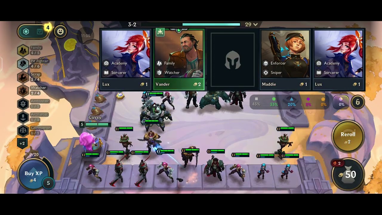 TFT Set 13 Choncc Treasure- Violet 3 (8 Family, 7 Pit Fighter, Gold For Dummies & Family Easter Egg)