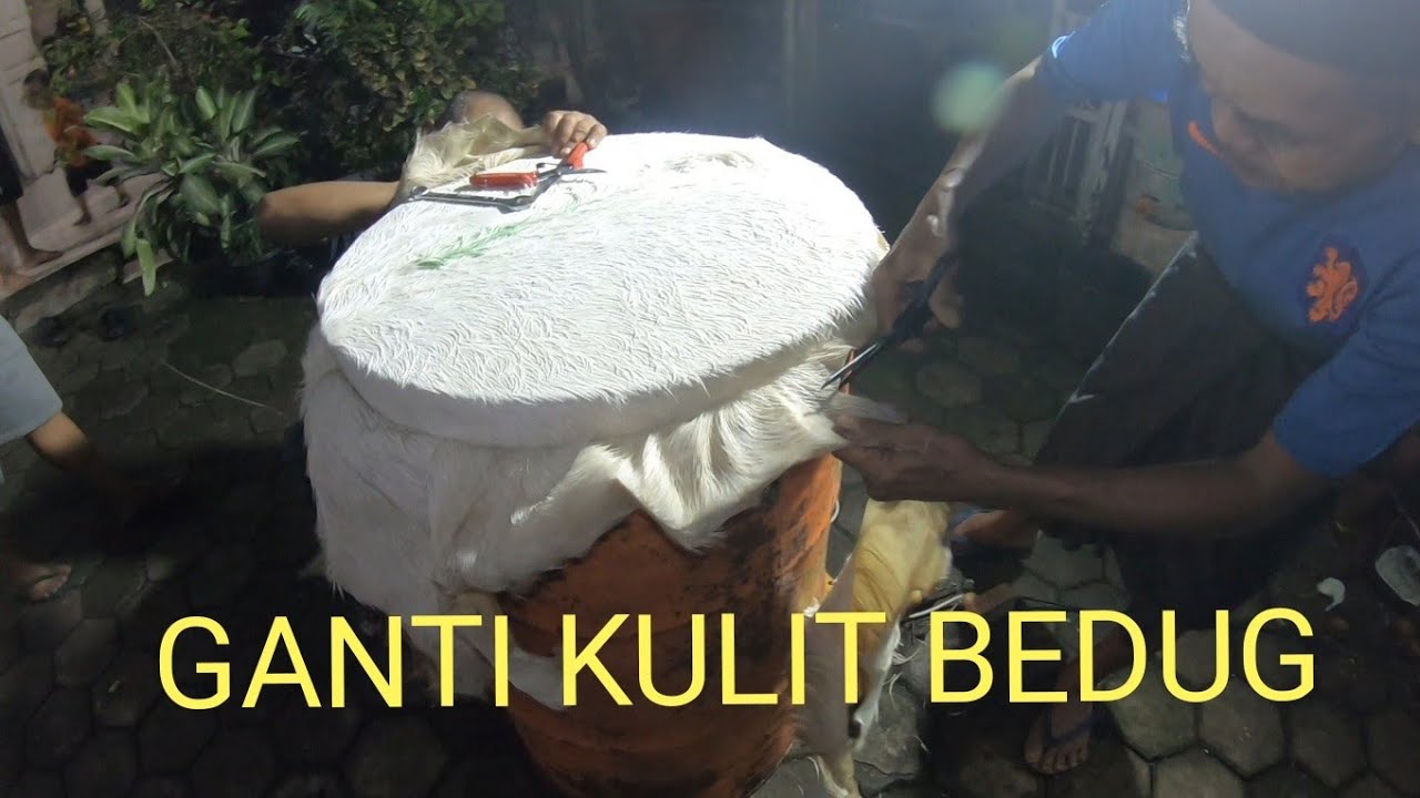 GANTI KULIT BEDUG untuk takbiran lebaran | cara pasang kulit bedug