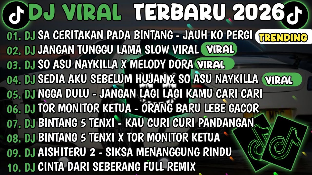 DJ TIKTOK TERBARU 2026🎵DJ SA CERITAKAN PADA BINTANG BINTANG-JAUH KO PERGI🎵DJ JANGAN TUNGGU LAMA LAMA